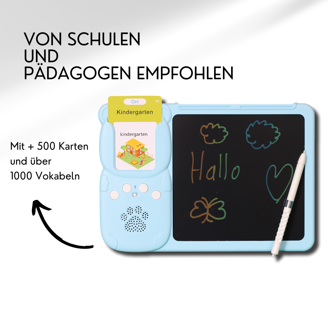 Tablet mit 510 Flash-Karten
