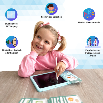 Tablet mit 510 Flash-Karten