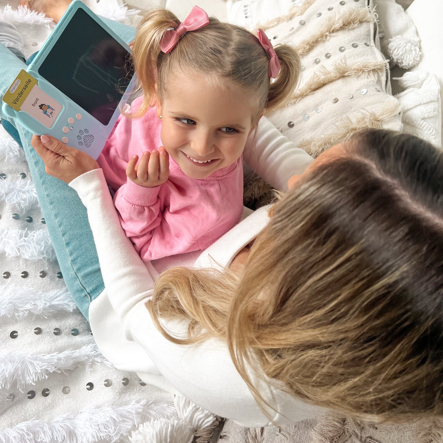 Tablet mit 510 Flash-Karten